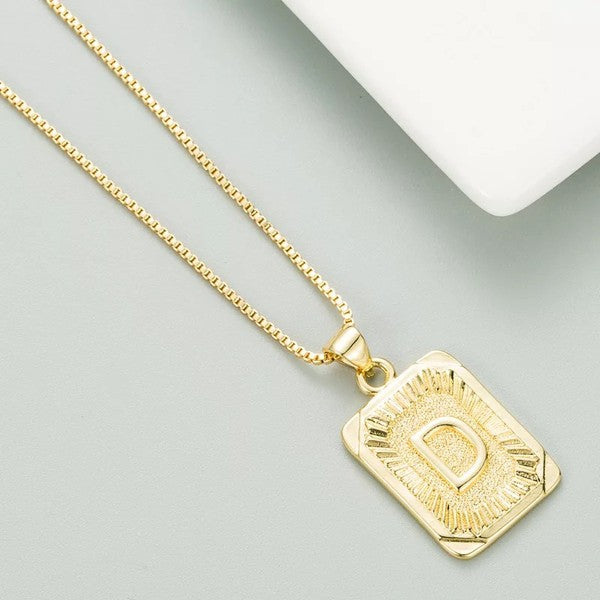 Classy Pendant Talia Initial Gold Letter Necklace