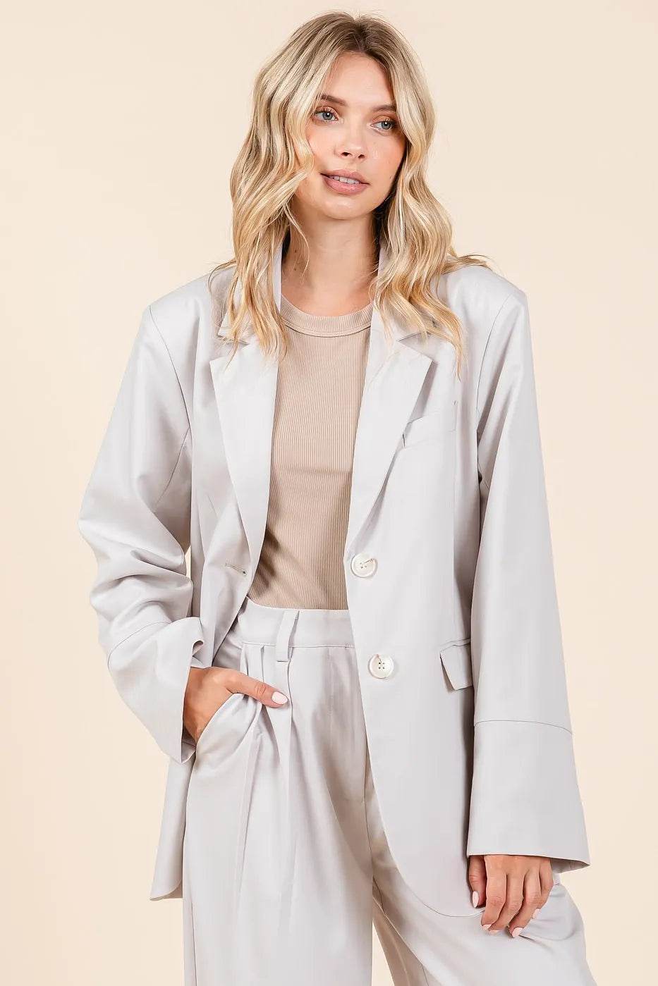 Mittoshop Boyfriend Fit Blazer Jacket