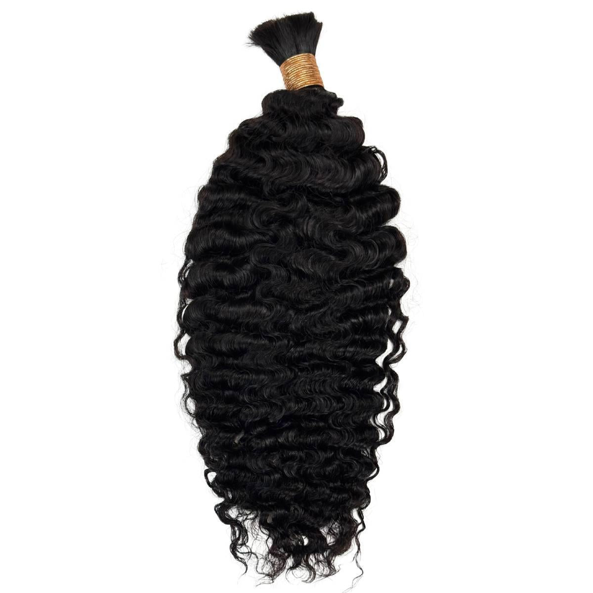 Burmese Curly Bulk Human Hair Extensions