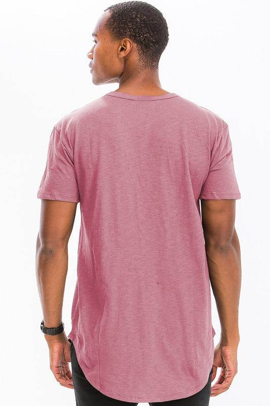 SHORT SLEEVE 4 BUTTON HENLEY SHIRT