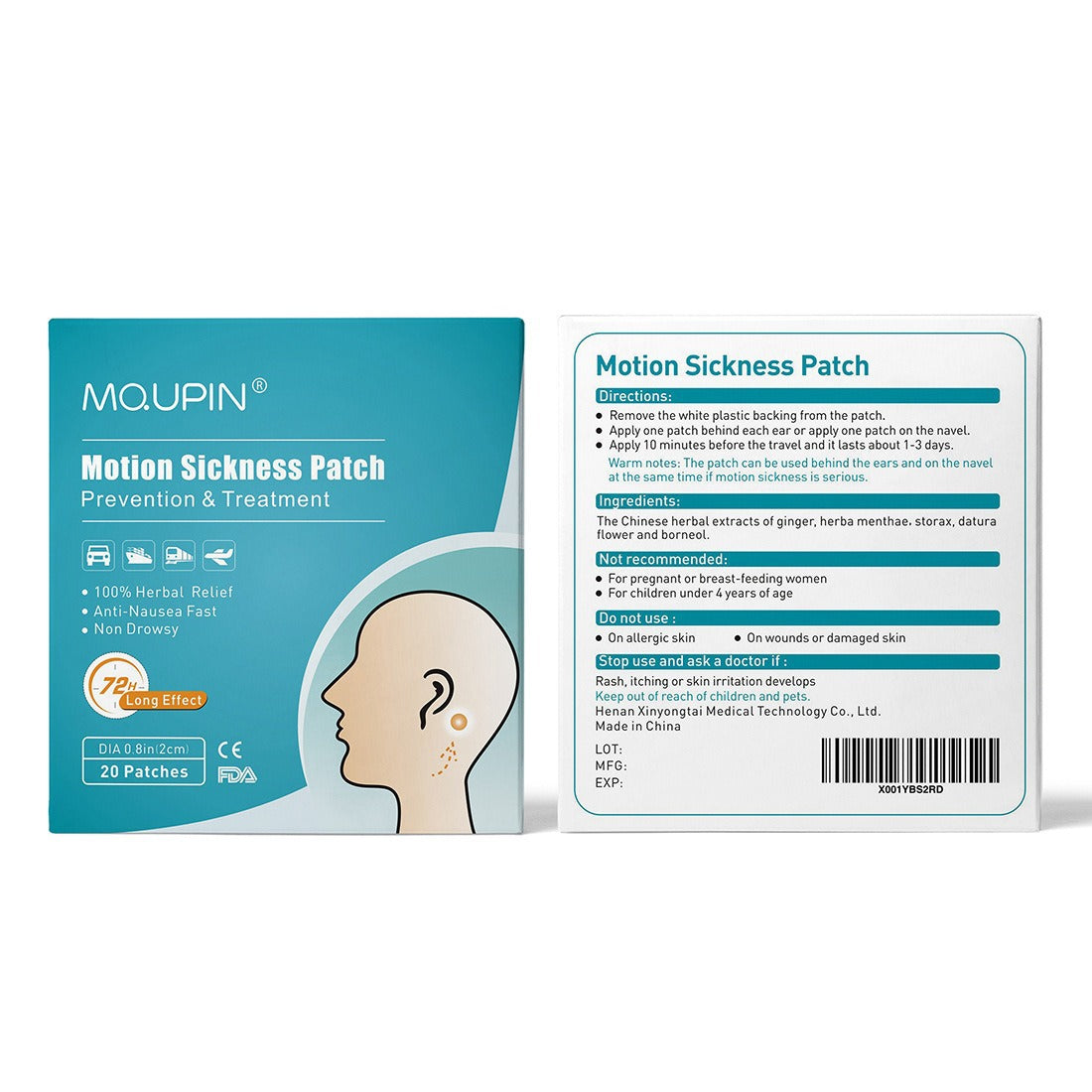 Portable Home Car And Travel Motion-Sickness Patch