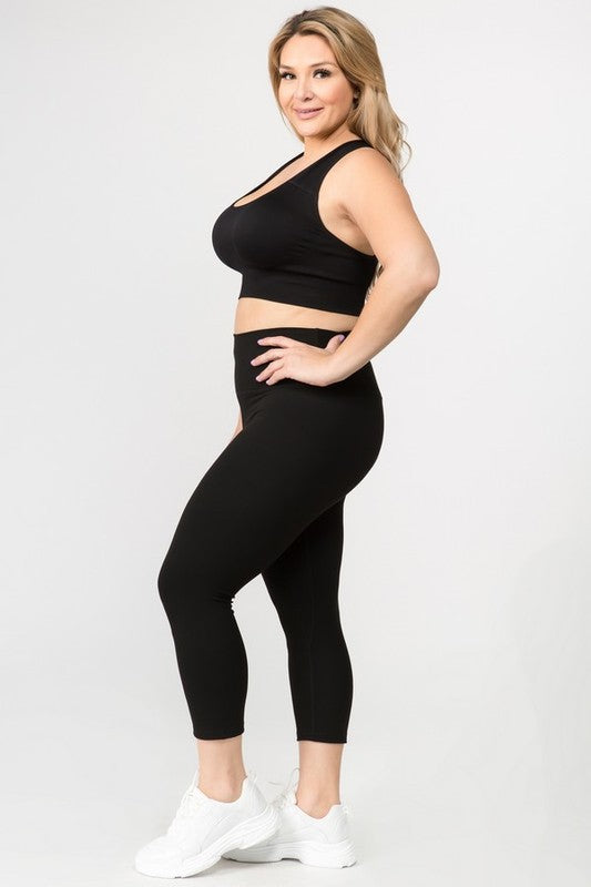 Buttery Soft Capri Activewear  Leggings