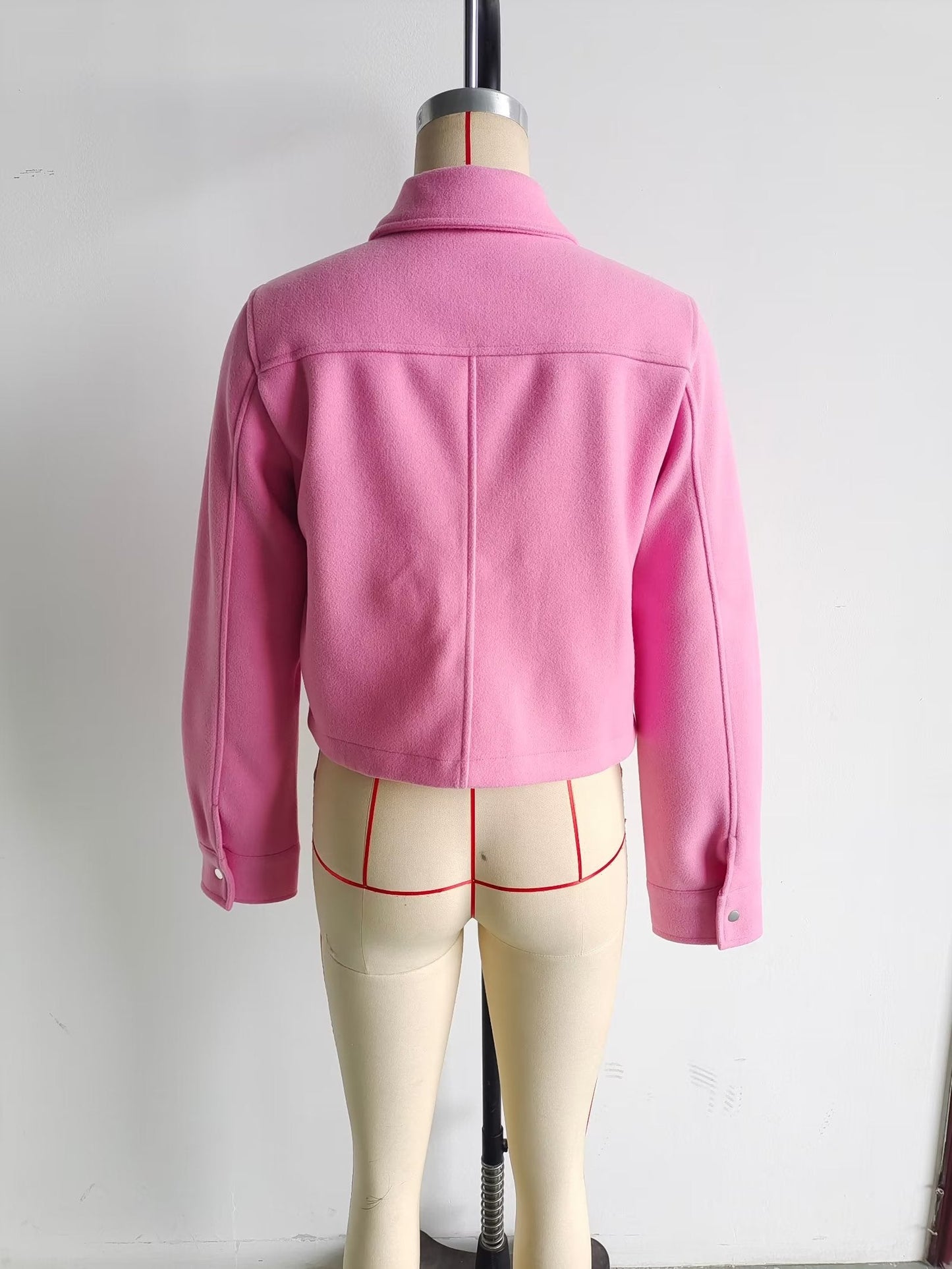 Autumn Women Clothing Street Casual Soft Woolen Jacket
