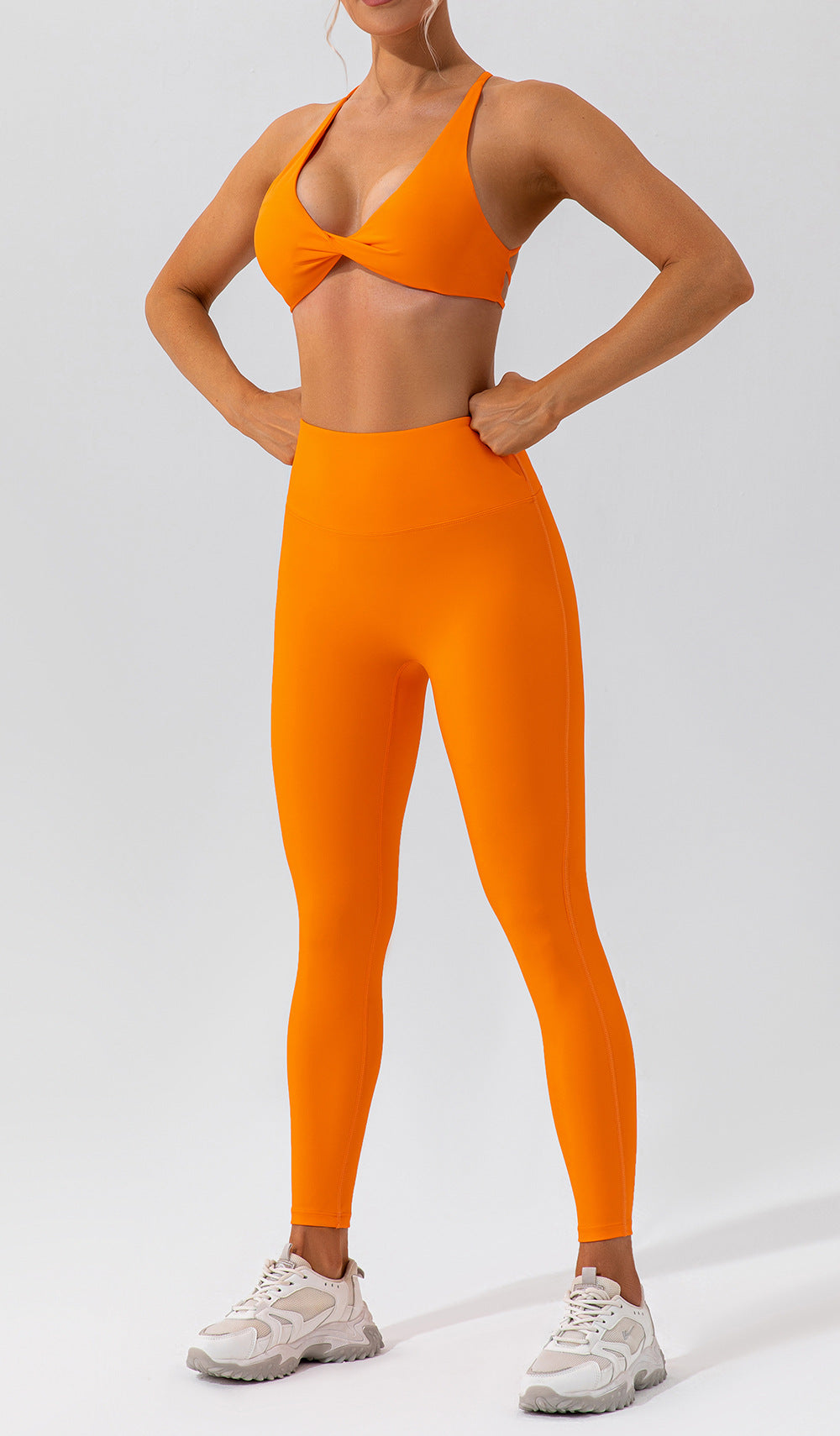 Spring Sports Suit Women Fitness Casual Running Quick Drying Nude Feel Skinny Yoga Clothes Suit