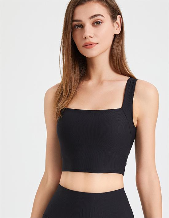 Spring Summer Beauty Back One Piece Sports Underwear Fixed Cup Yoga Bra Running Quick-Drying Shockproof Fitness Vest