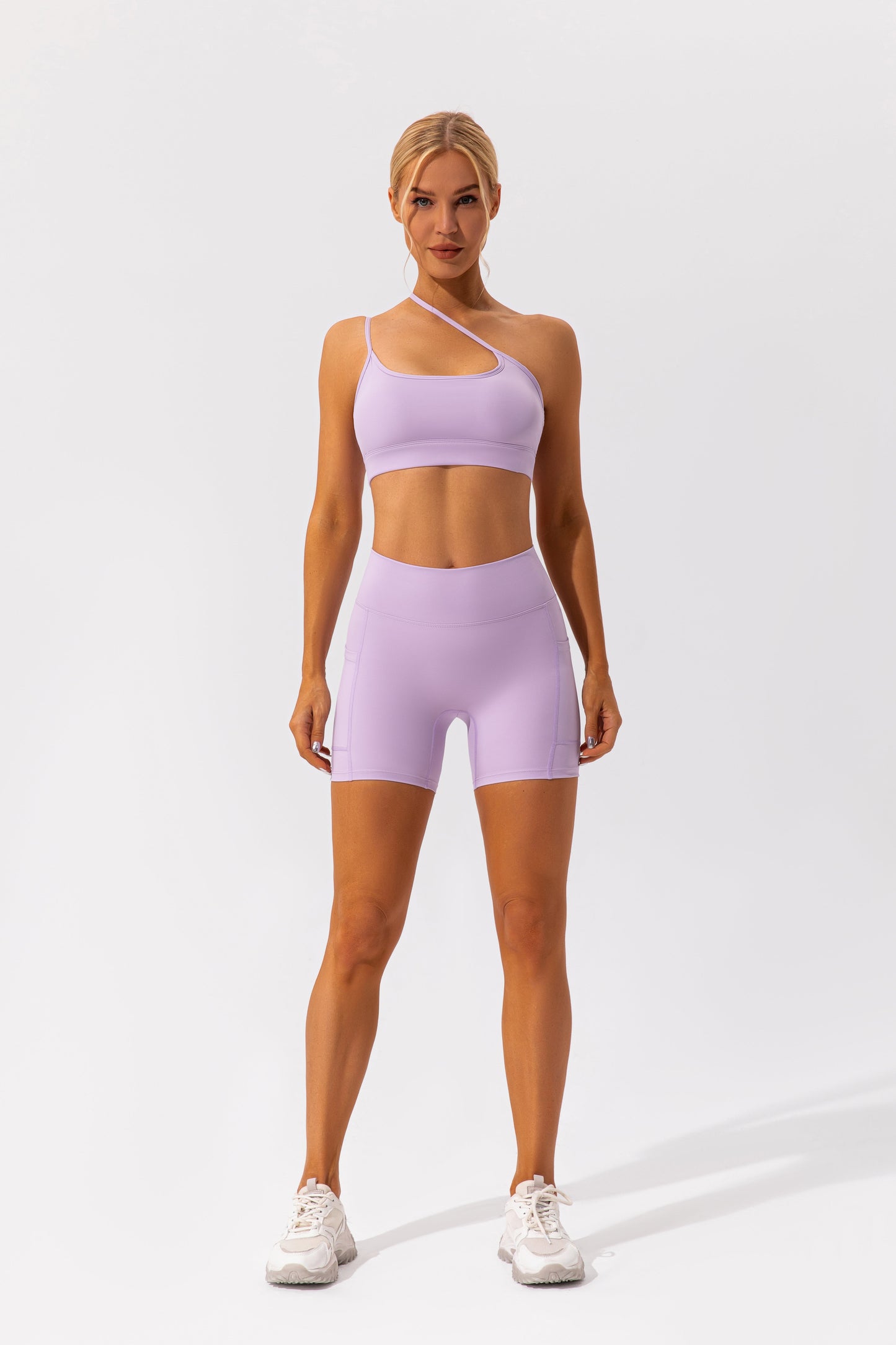 Nude Feel Yoga Clothes Women Hip Lift Quick Drying Breathable Tight Running Exercise Shorts Fitness Suit