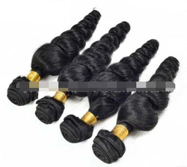 Loose wave real hair wig hair curtain virgin hair