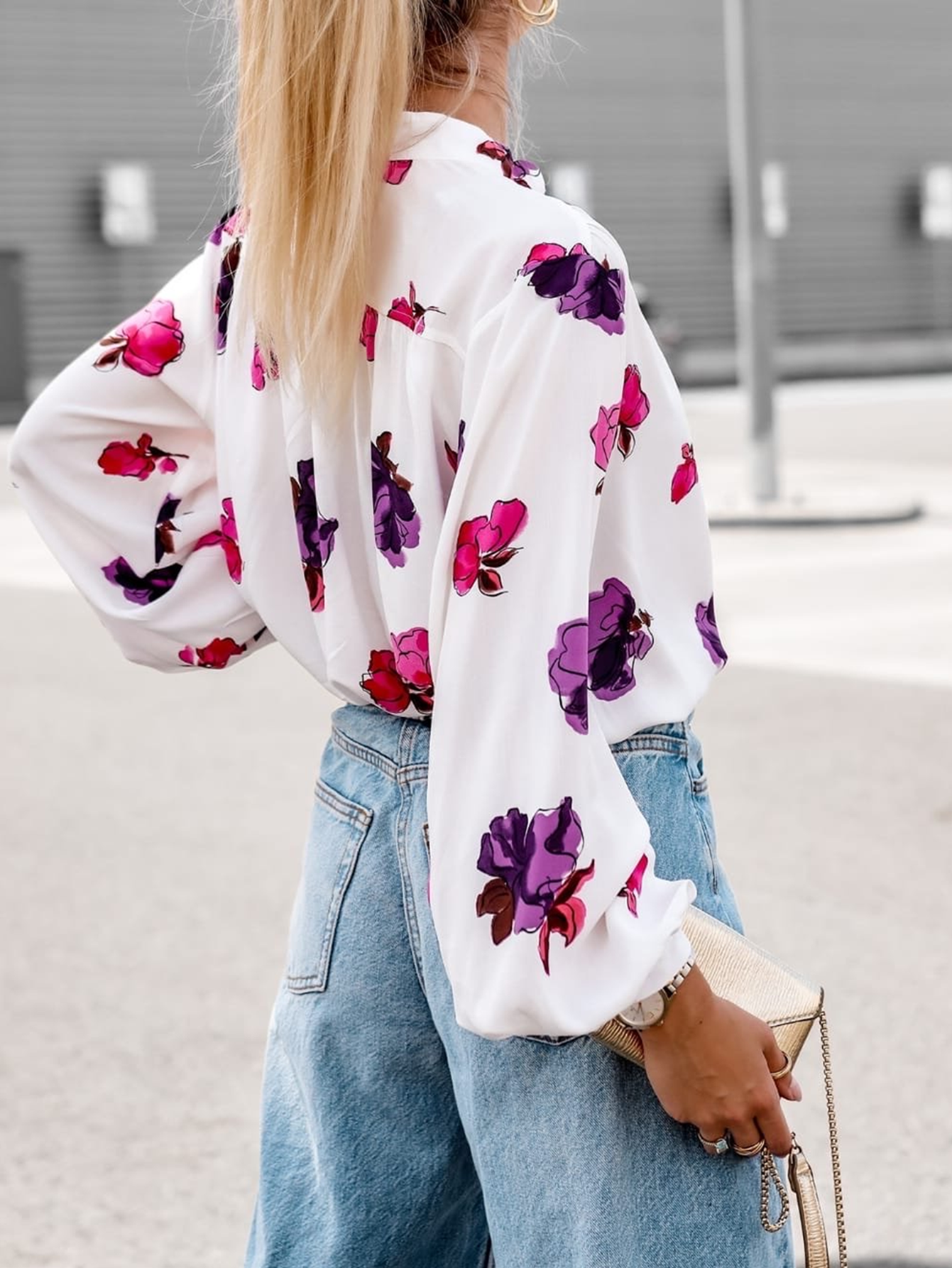 Women Spring and Summer New Printed Long Sleeve Shirt for Women