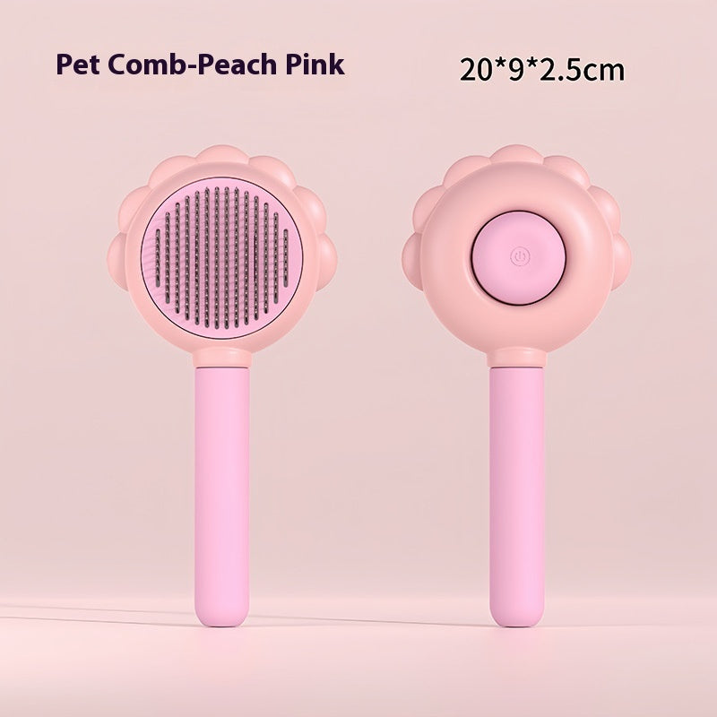 2 In 1 Self Cleaning Dog Brush Comb With Spray Pets Grooming Hair Remover Combs Brush Floating Hair Pet Grooming Brush Pet Products