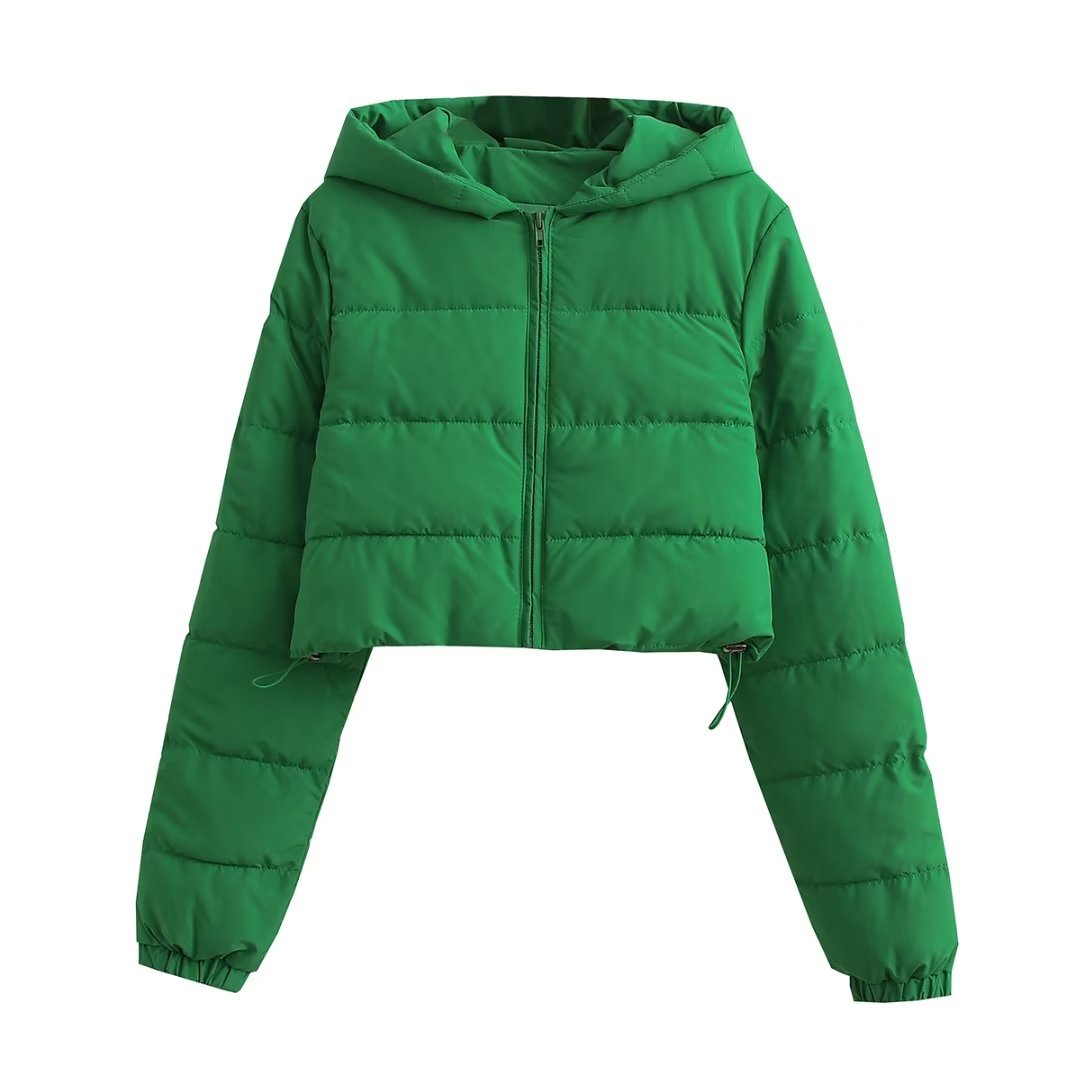 Autumn Women Clothing Urban Casual Short Hooded Cotton Coat Jacket Women