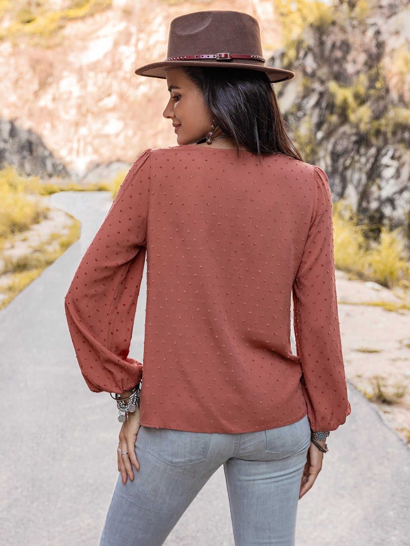 Women Clothing Autumn Winter Lace Long Sleeved Shirt Women Tops