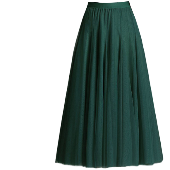Double Layer Degrees Oversized Skirt Four Seasons Yarn Skirt A line Drape Fairy Skirt