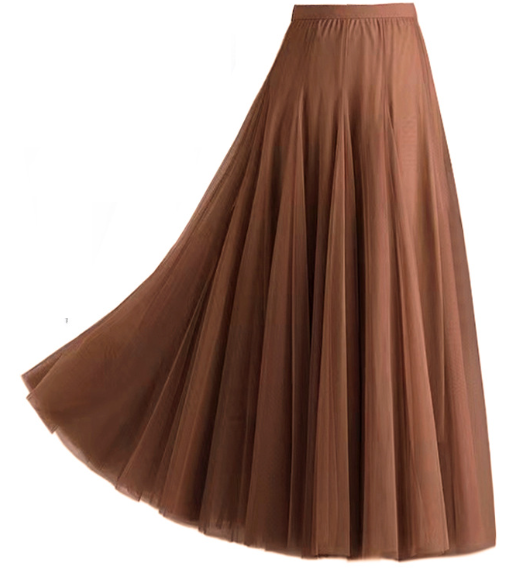 Double Layer Degrees Oversized Skirt Four Seasons Yarn Skirt A line Drape Fairy Skirt