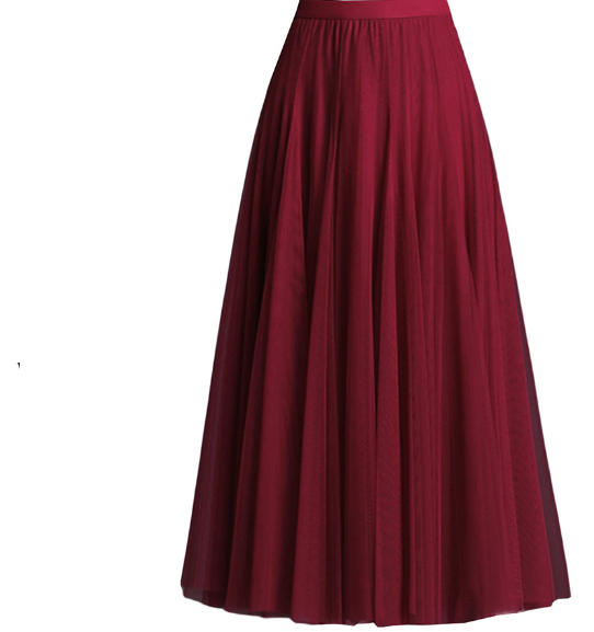 Double Layer Degrees Oversized Skirt Four Seasons Yarn Skirt A line Drape Fairy Skirt
