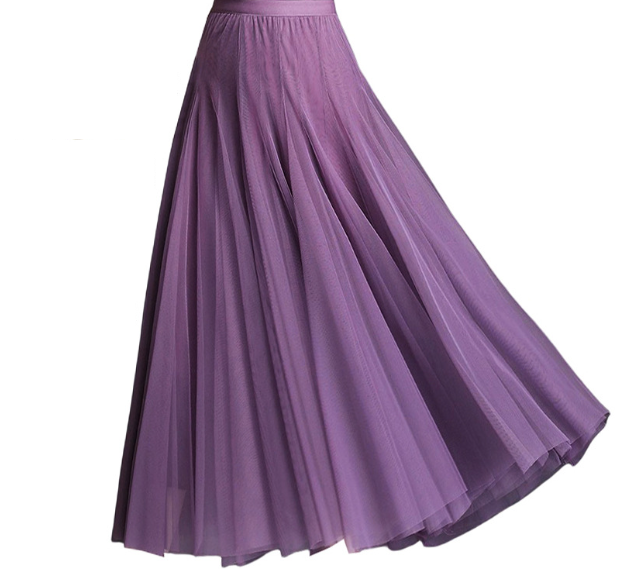 Double Layer Degrees Oversized Skirt Four Seasons Yarn Skirt A line Drape Fairy Skirt