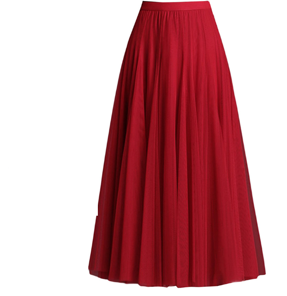 Double Layer Degrees Oversized Skirt Four Seasons Yarn Skirt A line Drape Fairy Skirt