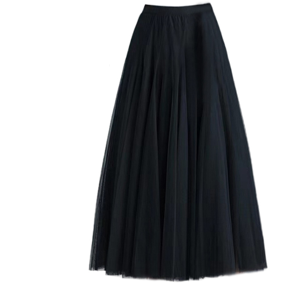 Double Layer Degrees Oversized Skirt Four Seasons Yarn Skirt A line Drape Fairy Skirt