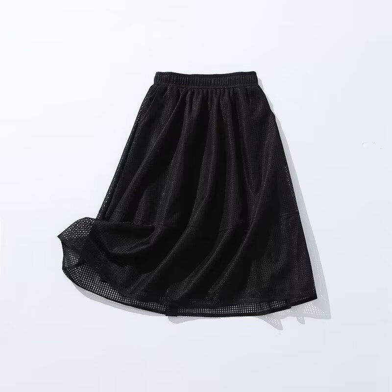 Young Casual French Skirt Autumn High Waist Slimming A line Skirt Wild Mid Skirt Women