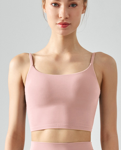 Spring Summer Sports Underwear Yoga Clothes Vest Women Deep U Beauty Back Sling Shockproof Workout Top Fitness Clothes with Chest Pad