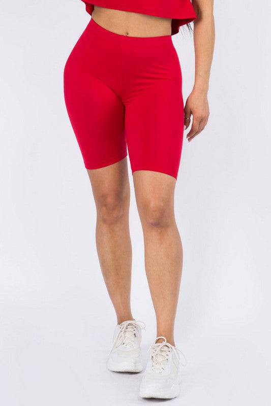 Women's Peach Skin Bike Shorts