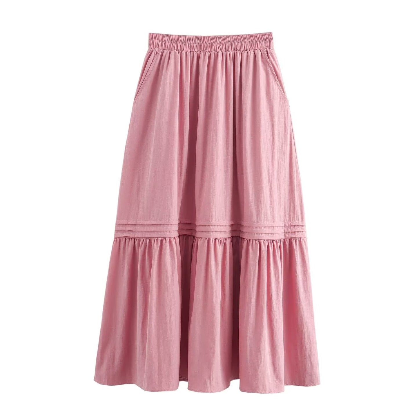 Summer Women Clothing French Gentle Summer Loose Strip Skirt