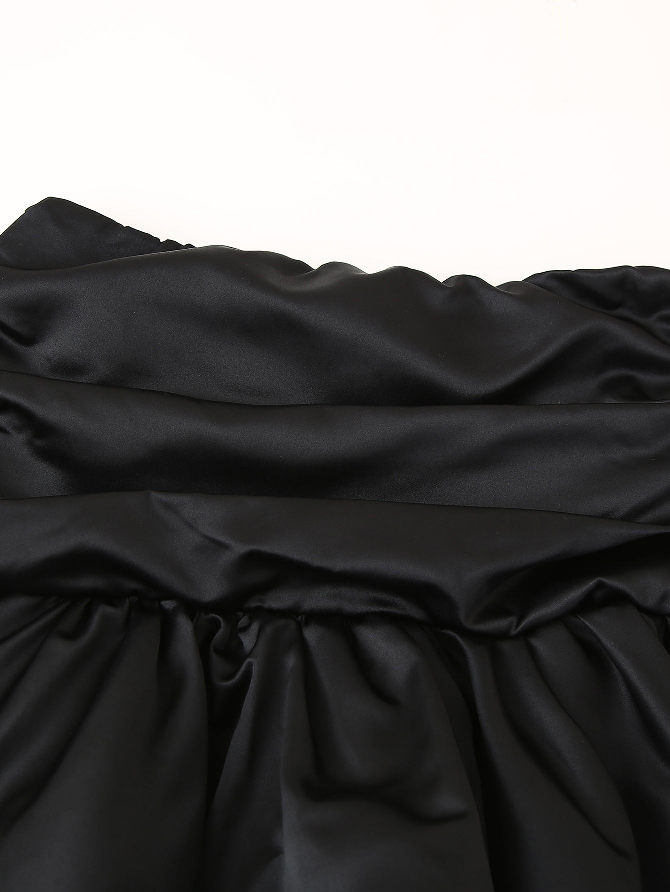 Fall Women Clothing Stylish Simple Casual Bud Satin Puffy Skirt