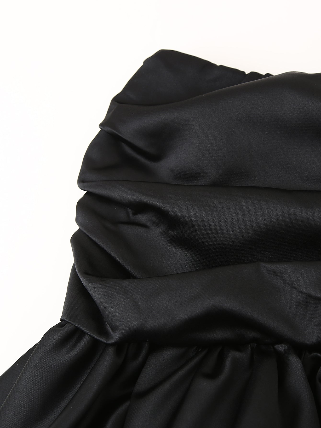 Fall Women Clothing Stylish Simple Casual Bud Satin Puffy Skirt