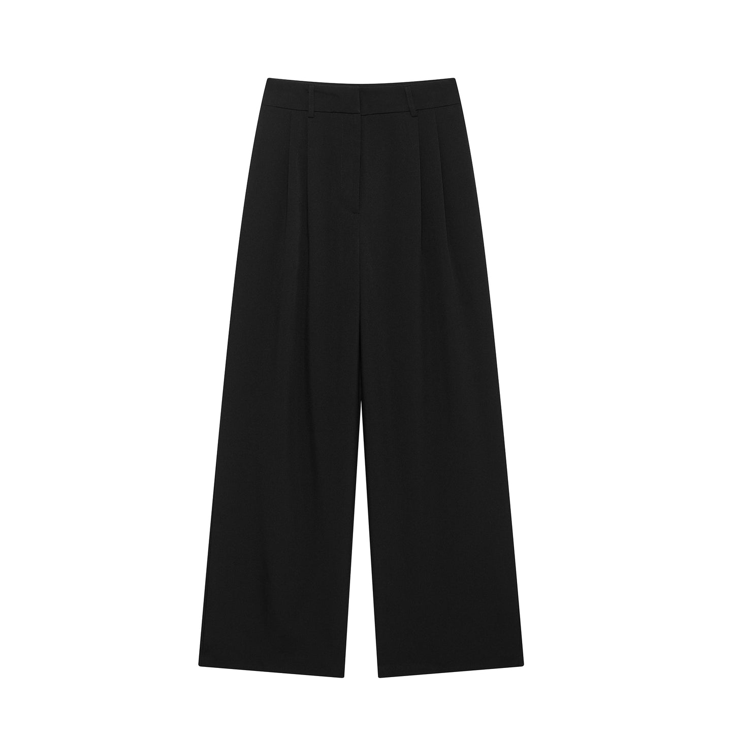 Solid Color Casual Pants Spring Autumn Casual Slimming Wide Leg Pants High Grade Drape Mop Pants