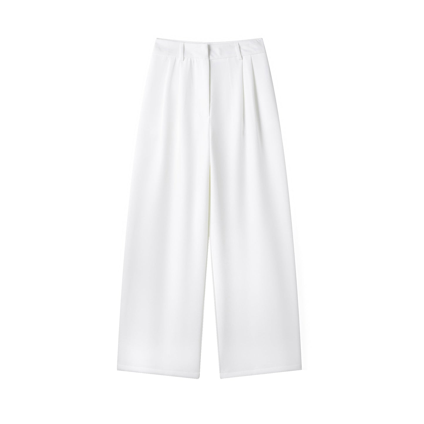 Solid Color Casual Pants Spring Autumn Casual Slimming Wide Leg Pants High Grade Drape Mop Pants