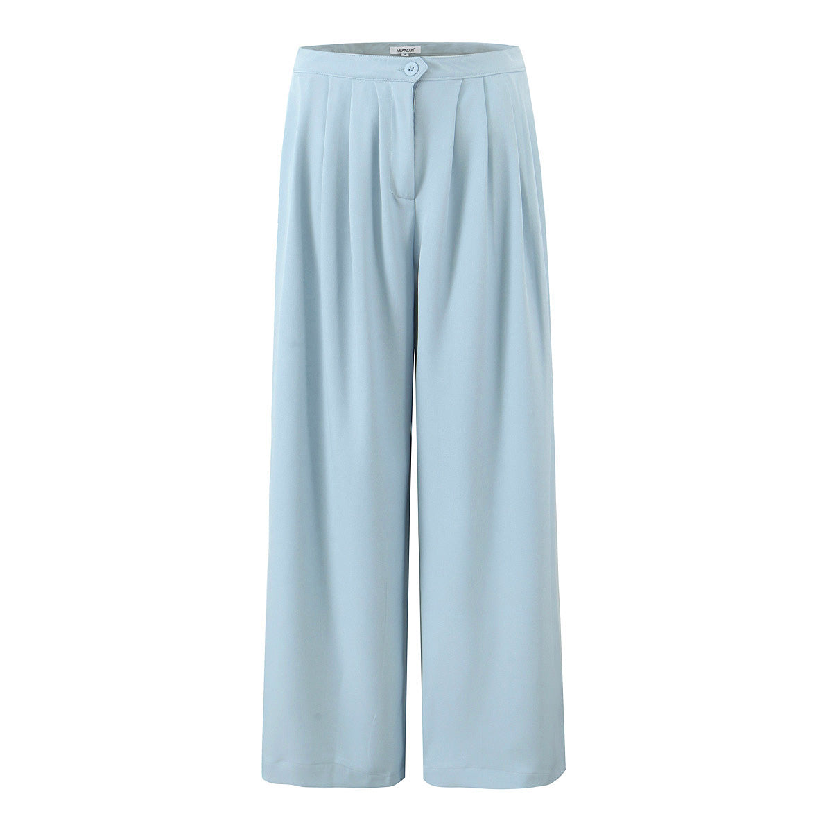 Women Summer Loose Wide Version Smooth Straight Leg Pants