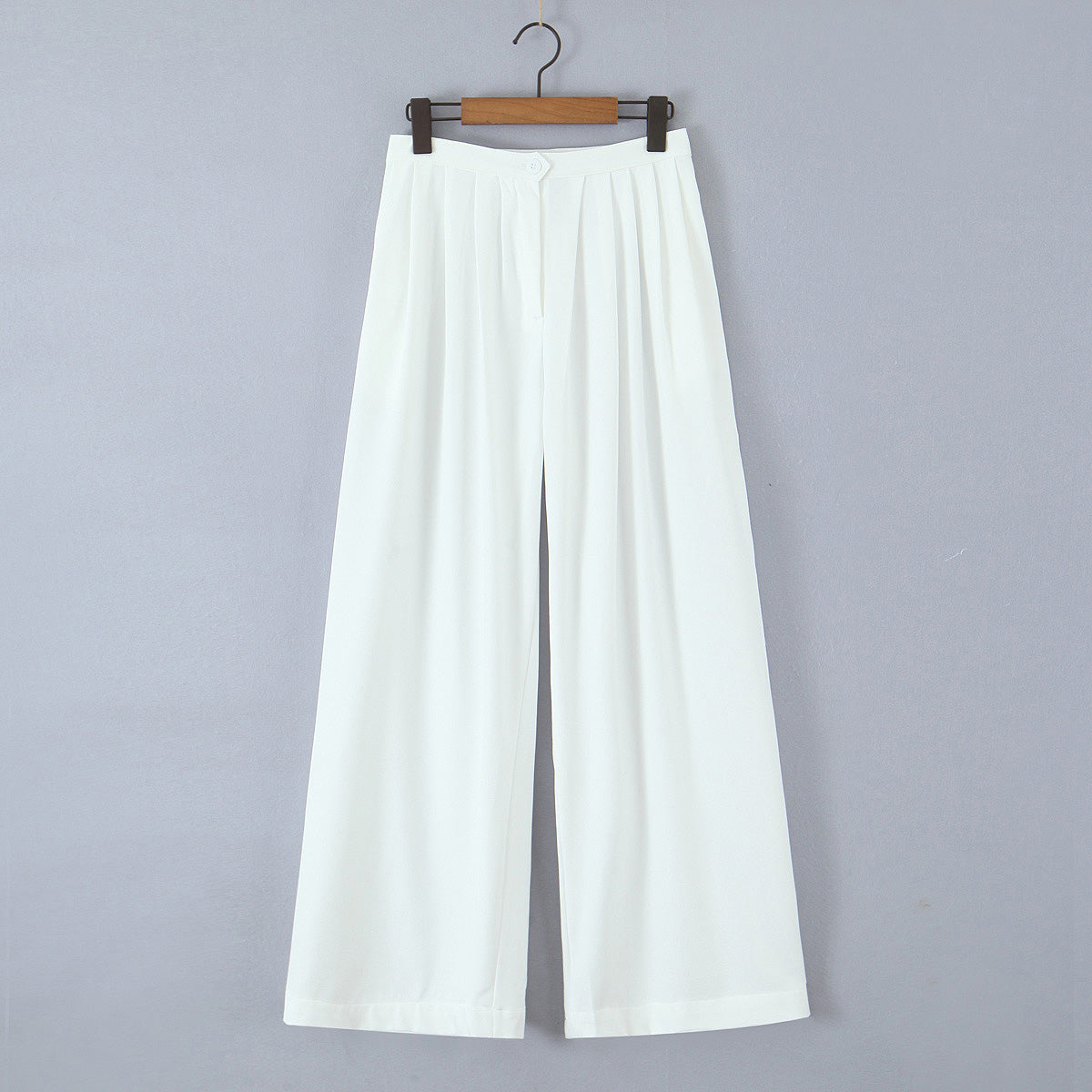 Women Summer Loose Wide Version Smooth Straight Leg Pants