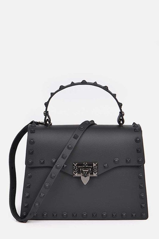 Matte Finish Studded Convertible Jelly Bag