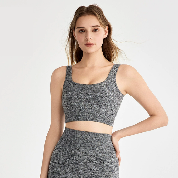 High Strength Shockproof Sports Underwear Women Running Training Beauty Back Bodycon Chest Highlight Big Push up Yoga Clothes Vest