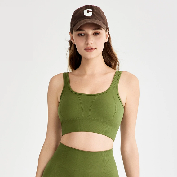 High Strength Shockproof Sports Underwear Women Running Training Beauty Back Bodycon Chest Highlight Big Push up Yoga Clothes Vest