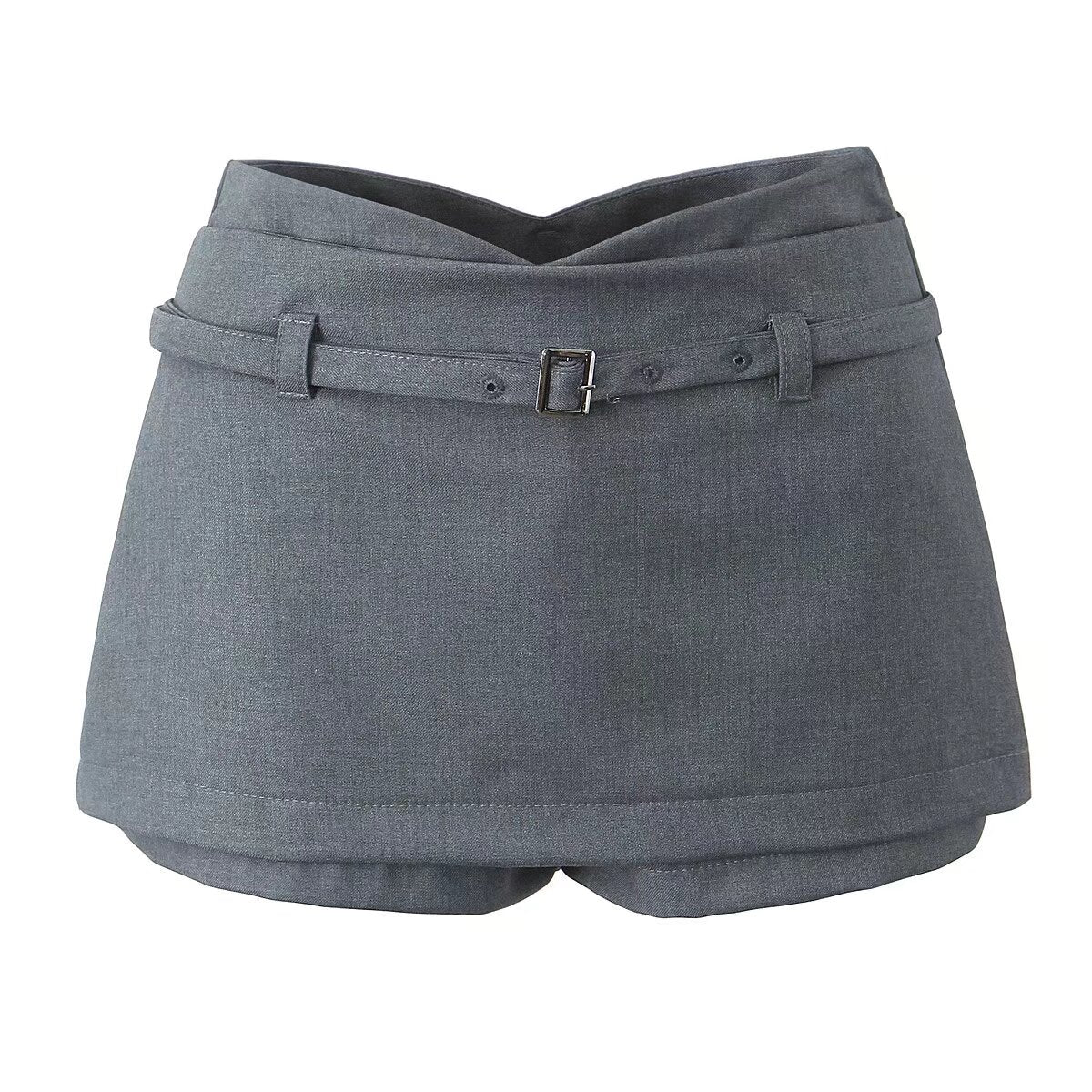 Sexy V Waist Skirt Low Waist Anti Exposure Sheath A line Skirt Pants