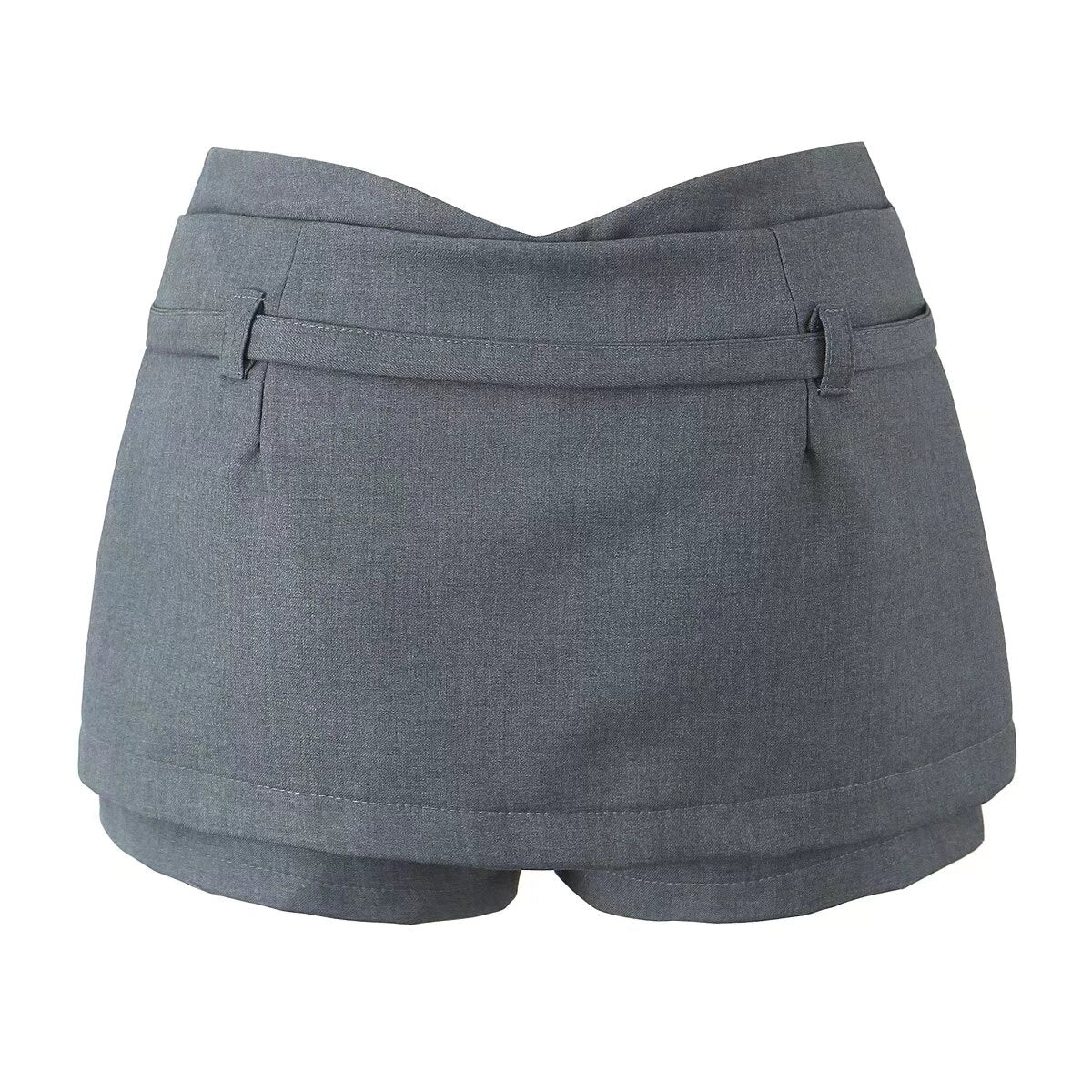 Sexy V Waist Skirt Low Waist Anti Exposure Sheath A line Skirt Pants