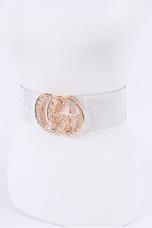 Crystal Logo Clear PVC Belt