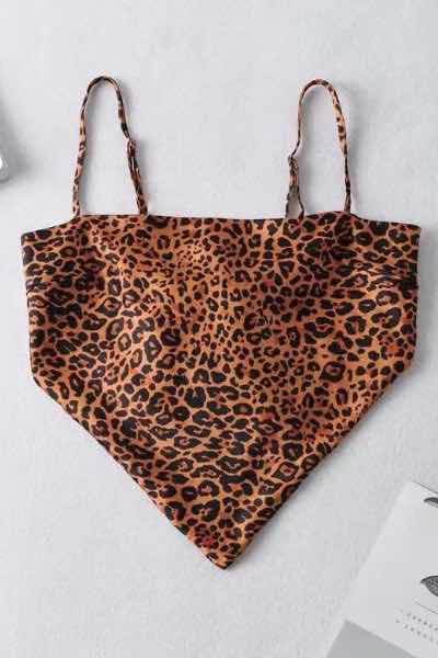 Cropped scarf tank top