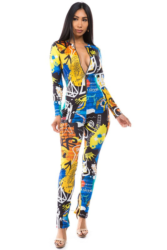 MULTI PRINT JUMPSUIT