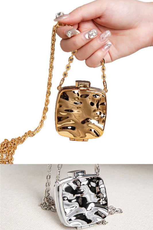 Acrylic Box Bag Summer Lady, Mini Lipstick Air Cushion Storage Bag, Mini Metallic Little Purse, Clutch Purse, Clutch Purse Casual, Clutch Purse Party, Prom Bag, evening Party Purse,