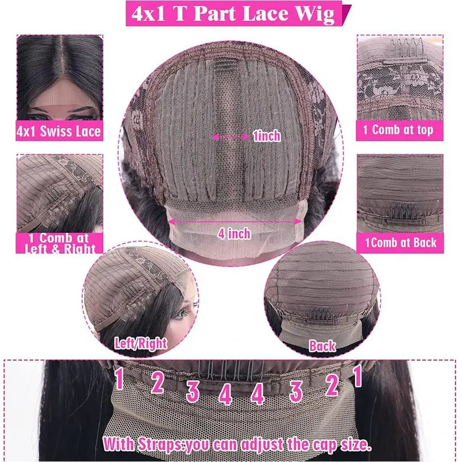 13x4 Glueless Kinky Straight Bob Wig | Ready-to-Wear | Brazilian Remy Human Hair