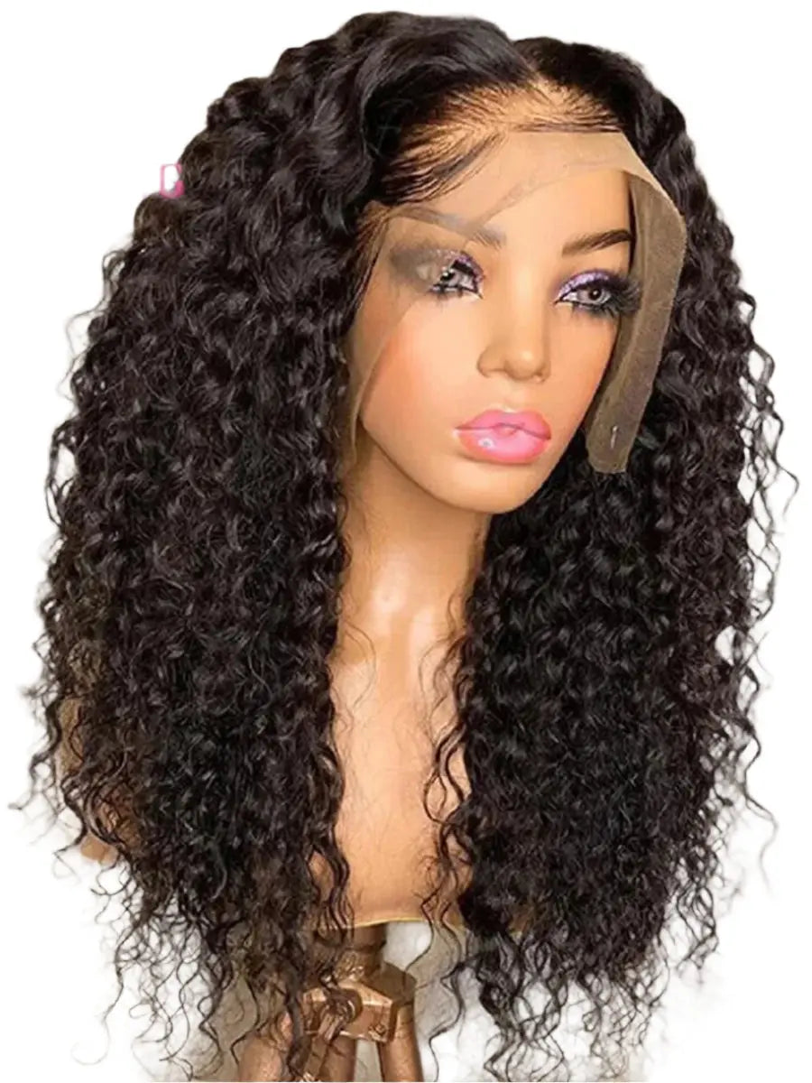 13x4 HD Lace Frontal Kinky Curly Wig | Long | Glueless | Brazilian Virgin Hair