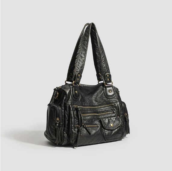 Women Retro Tote Bag Trend Simple Shoulder Messenger Bag