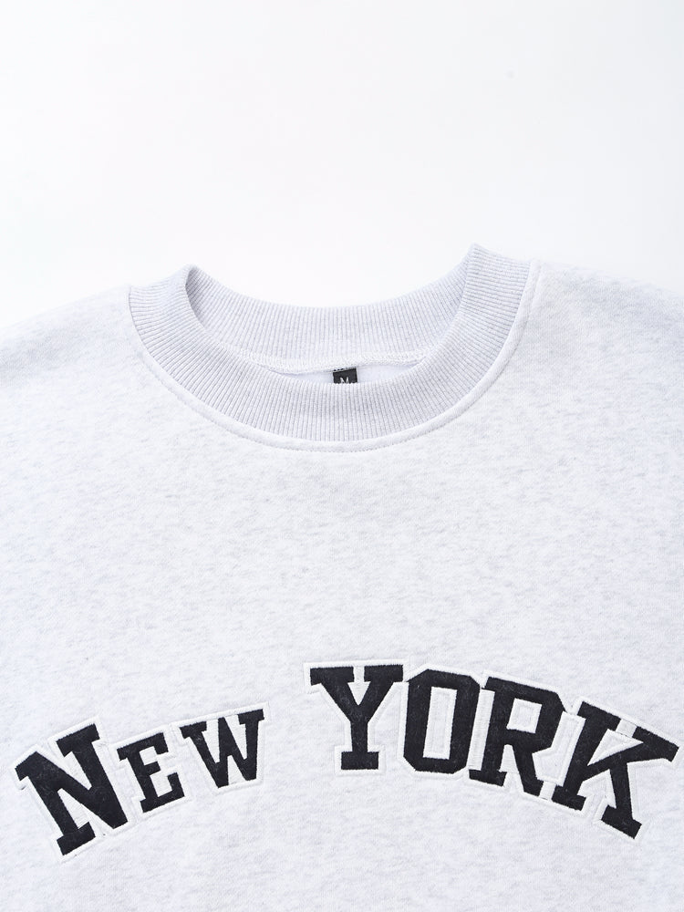 Women Clothing Autumn Simple Character Embroidery Sweatshirts