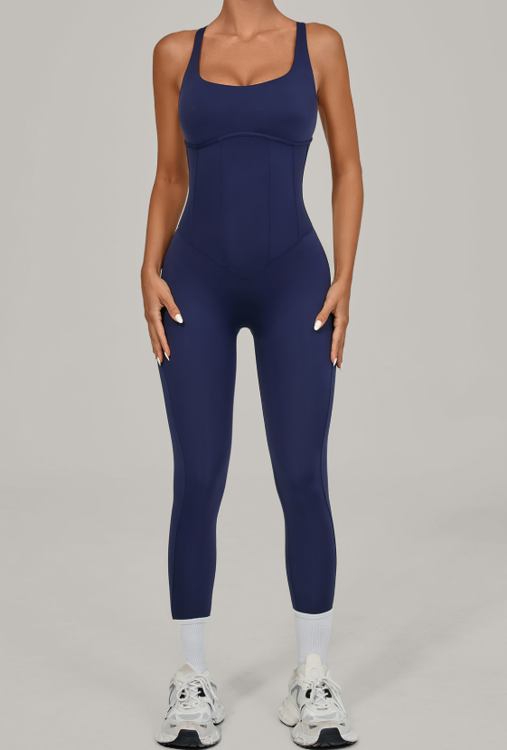 Adjustable Shoulder Strap Yoga Bodysuit Women Dance Beauty Back Tight Sports Fitness One Piece