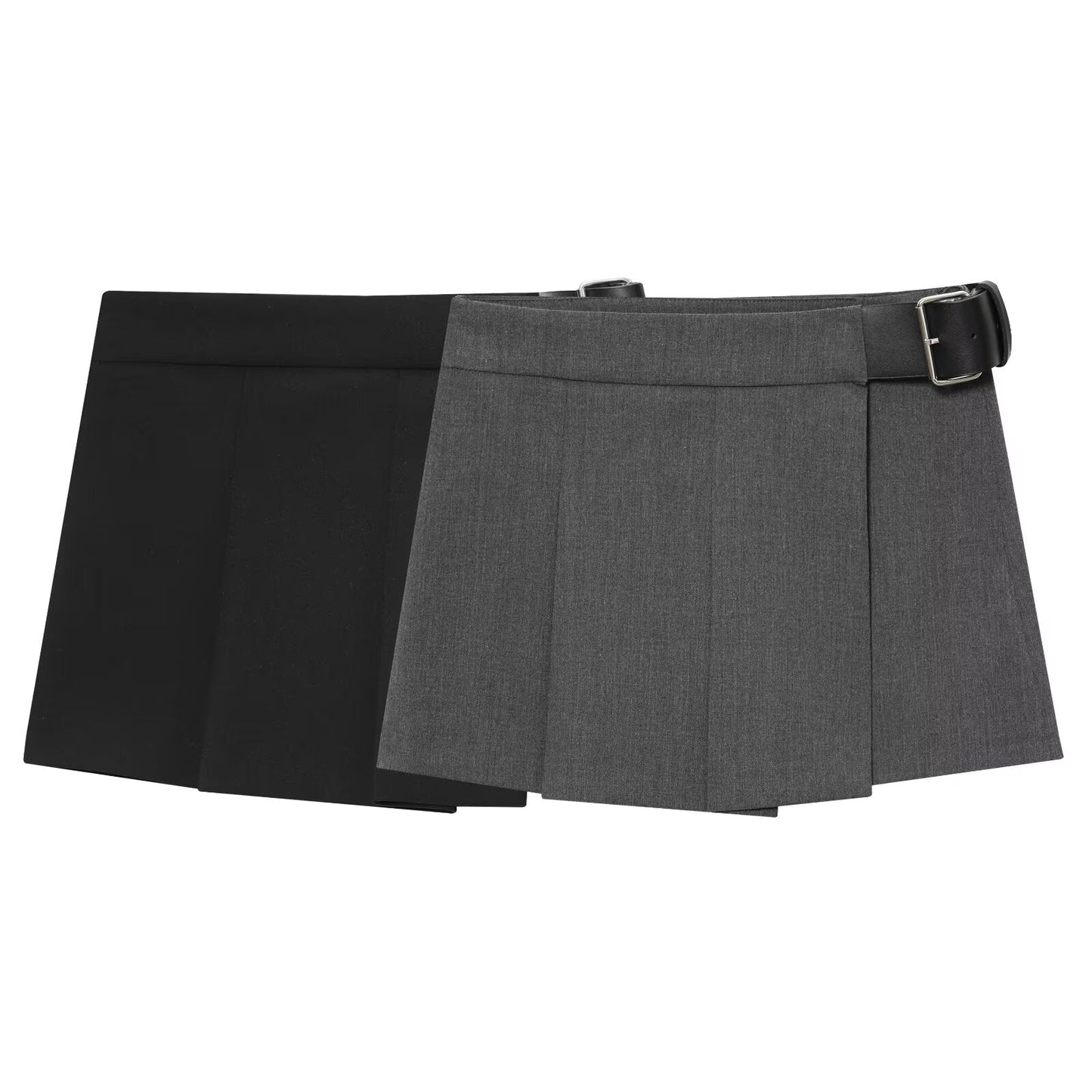 Women Clothing Top Product Wide Pleated Belt Culottes