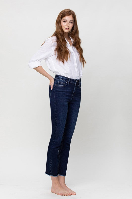 Super High Rise Stretch Slim Straight