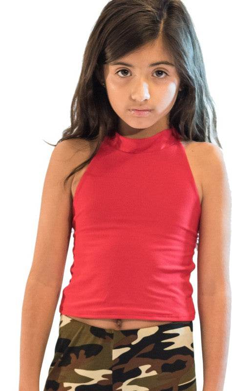 KIDS TIE BACK HALTER TOP