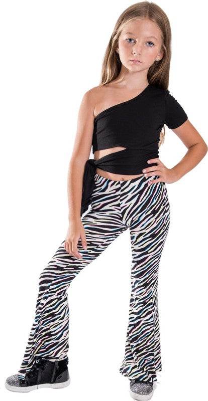 KIDS ONE SHOULDER TIE SIDE TOP