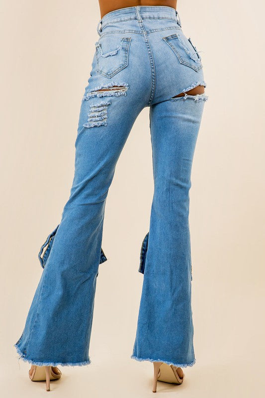 DENIM JEANS MULTI CUT